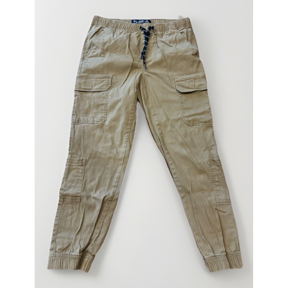 Plugg Co. Mens M Tan  Cargo Joggers 32x26 Pockets Drawstring #P735774 Relaxed